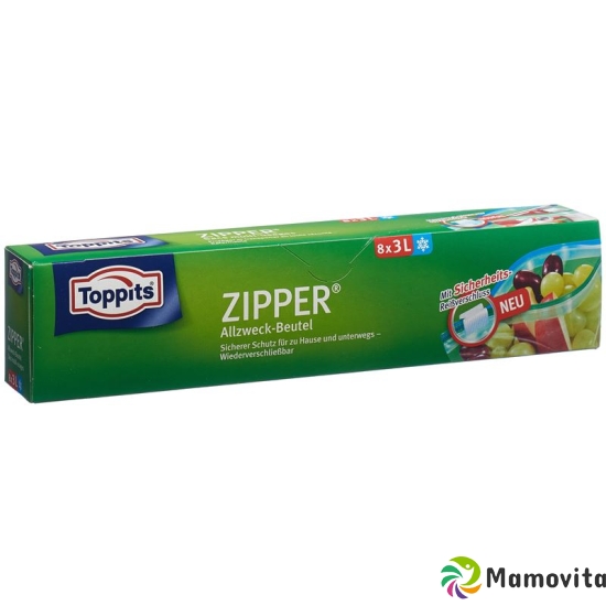 Toppits Zipper Allzweckbeutel 3L 8 Stück buy online