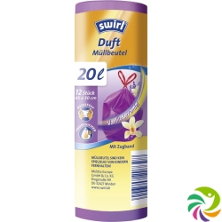 Swirl Duft-Müllbeutel 20L Lavendel-Vanille 12 Stück