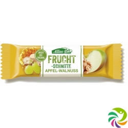 Allos Apfel-Walnuss Fruchtschnitte Bio 30g