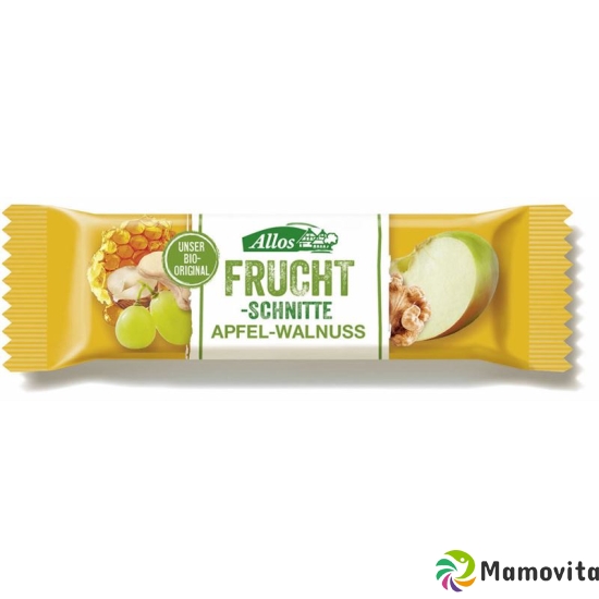 Allos Apfel-Walnuss Fruchtschnitte Bio 30g buy online