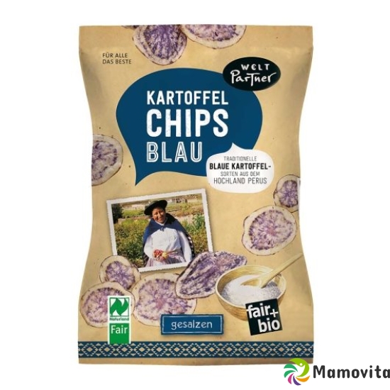 Welt Partner Kartoffel Chips Blau Bio 100g buy online