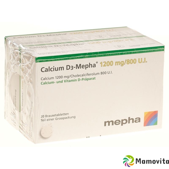 Calcium D3 Mepha Brausetabletten 1200/800 2x 20 Stück buy online