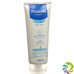 Mustela 2in1 Waschgel Normale Haut Tube 200ml