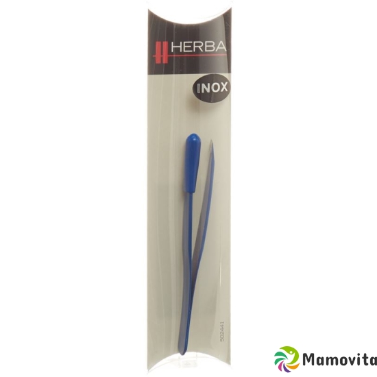 Herba tweezers inclined inox blue buy online