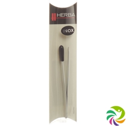 Herba tweezers inclined inox white