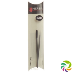 Herba tweezers pointed inox black