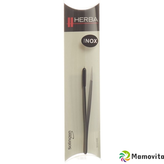 Herba tweezers pointed inox black buy online