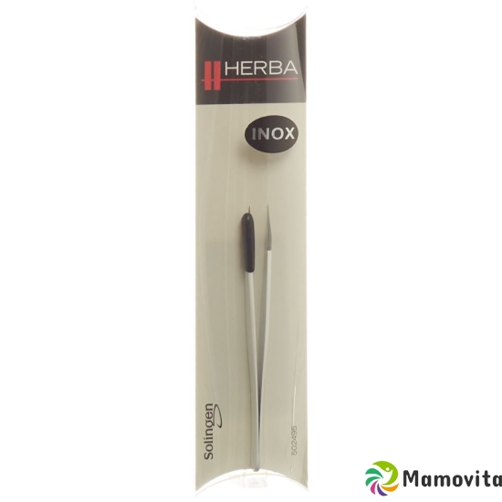 Herba tweezers pointed inox white buy online