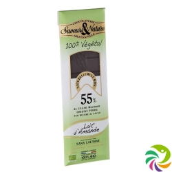 Saveurs Nature Schokolade 55% Mandeldr 10x 100g