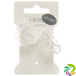 Herba Sport Haarbinder ? 3.8cm Transparent 2 Stück