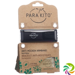 Para'Kito Wristband Mosquito Repellent Black