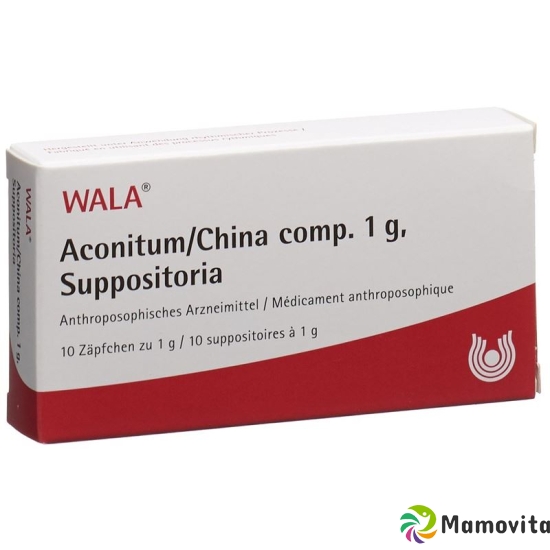 Wala Aconitum/china Comp Zäpfchen 1g 10 Stück buy online