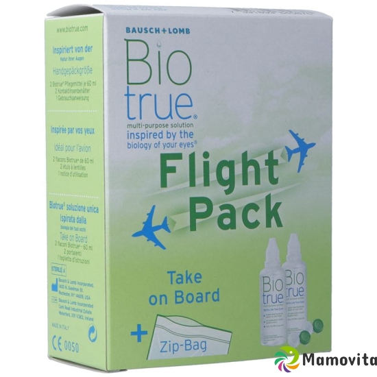 Bausch & Lomb Biotrue All-in-one Lösung Flight Pack 2x 60ml buy online