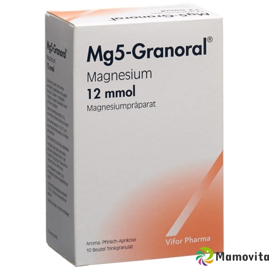 Mg5-granoral Granulat 12 Mmol Pfirs-Aprik Beutel 10 Stück buy online