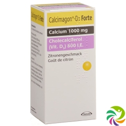 Calcimagon D3 Forte Kautabletten Zitron (neu) 90 Stück