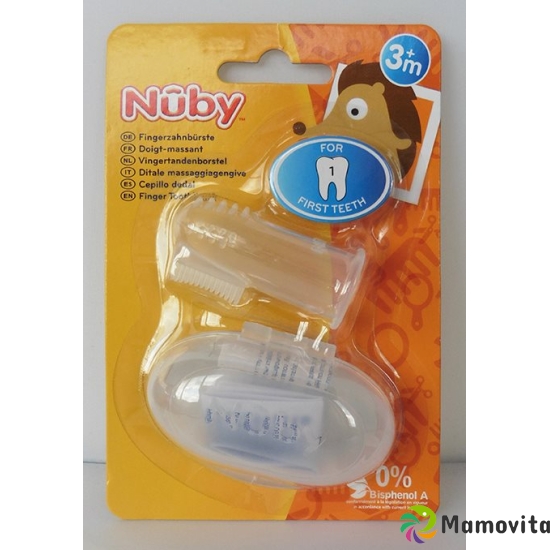 Nuby finger toothbrush with storage box buy online