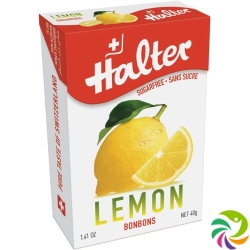 Halter Bonbons Classics Lemon ohne Zucker Box 40g