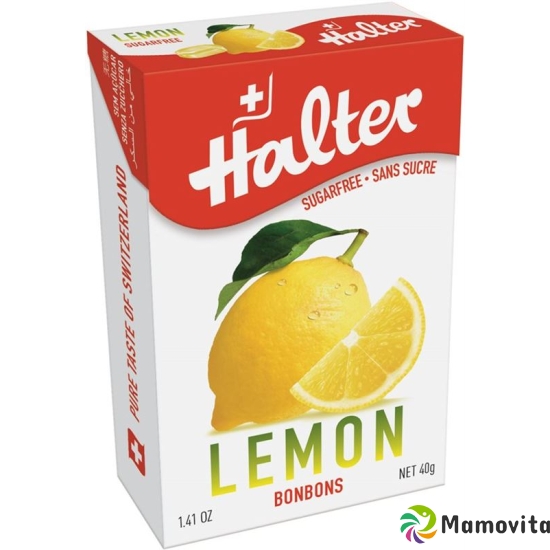 Halter Bonbons Classics Lemon ohne Zucker Box 40g buy online