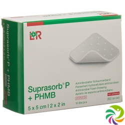 Suprasorb P+phmb Schaumverband 5x5cm 10 Stück