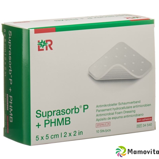 Suprasorb P+phmb Schaumverband 5x5cm 10 Stück buy online