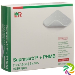 Suprasorb P+phmb Schaumverband 7.5x7.5cm 10 Stück