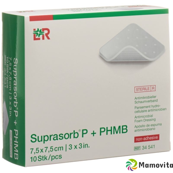 Suprasorb P+phmb Schaumverband 7.5x7.5cm 10 Stück buy online