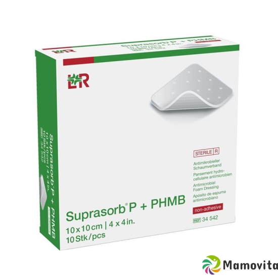 Suprasorb P+phmb Schaumverband 10x10cm 10 Stück buy online