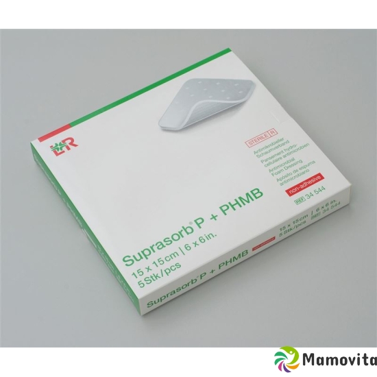 Suprasorb P+phmb Schaumverband 15x15cm 5 Stück buy online