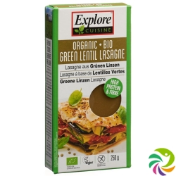 Explore Cuisine Lasagne Aus Grün Linsen Bio 250g