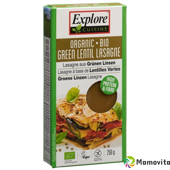 Explore Cuisine Lasagne Aus Grün Linsen Bio 250g buy online