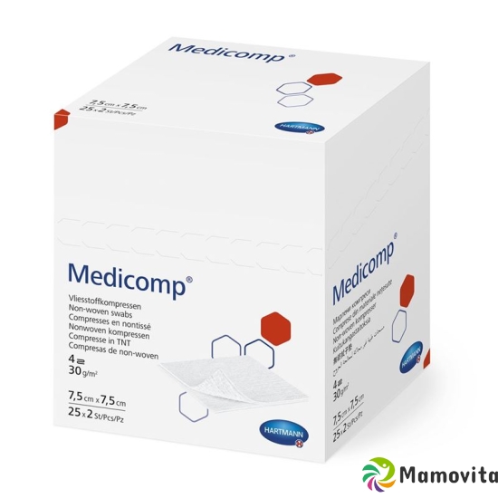 Medicomp Bl 4 Fach S30 7.5x7.5 Steril 100x 2 Stück buy online