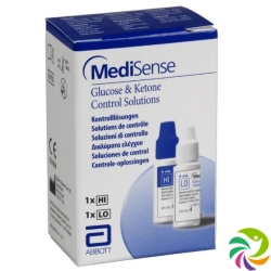 Abbott Medisense glucose & Ketone Control Solution 2 x 4 ml