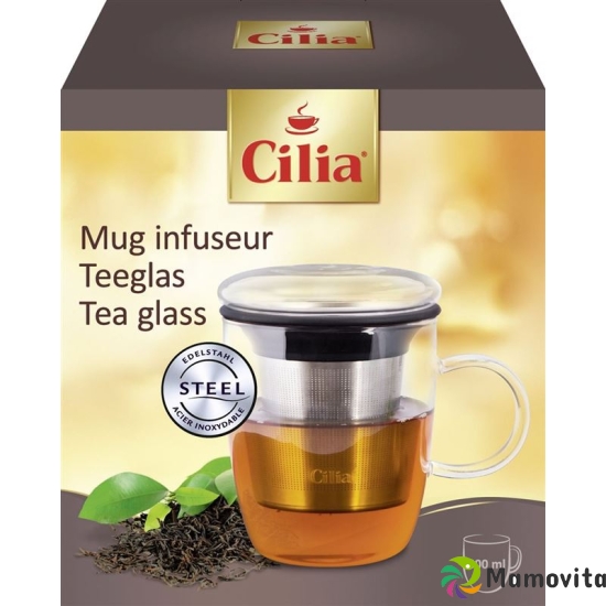 Cilia tea glass with filter insert buy online