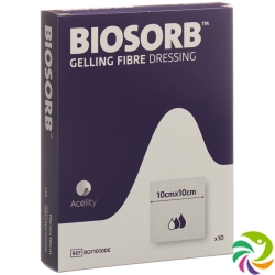 Biosorb Gelling Fibre Gelfa Wundauflagen 10x10cm 10 Stück