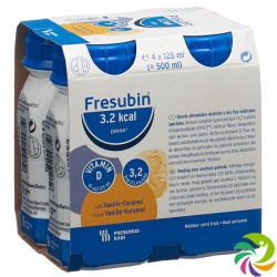 Fresubin 3.2 Kcal Drink Vanille-Caramel 4x 125ml