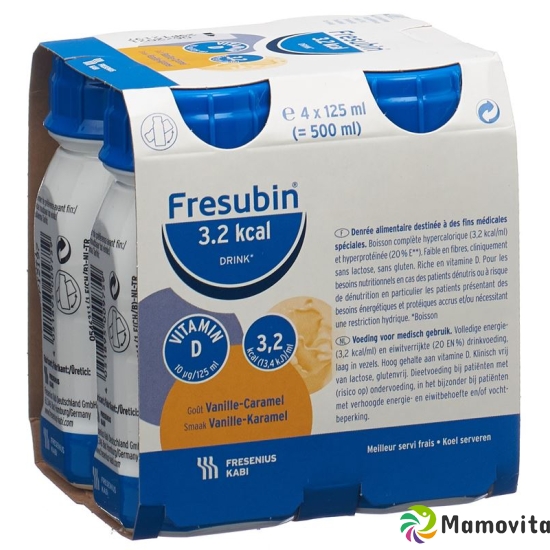 Fresubin 3.2 Kcal Drink Vanille-Caramel 4x 125ml buy online