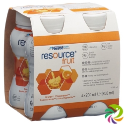 Resource Fruit Drink Orange 4x 200ml