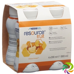 Resource Fruit Drink Ananas-Orange 4x 200ml