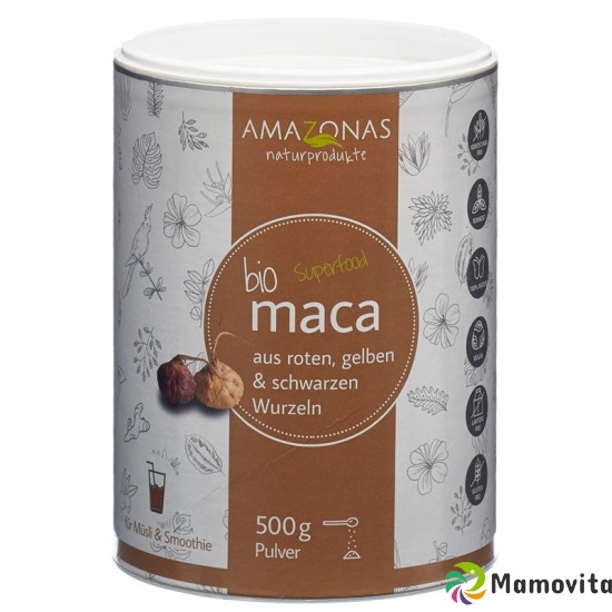 Maca Bio Pulver 100% Pur Dose 500g buy online