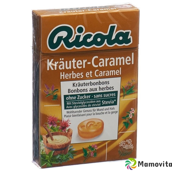 Ricola Kräuter-Caramel mit Stevia Box 50g buy online