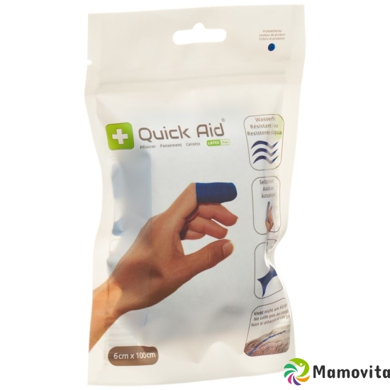 Quick Aid Plaster 6x100cm Latex Free Blue buy online