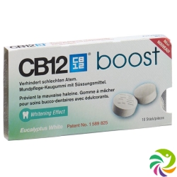 CB12 Boost White Chewing Gum Eucalyptus 10 pieces