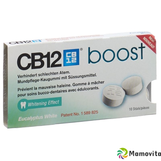 CB12 Boost White Chewing Gum Eucalyptus 10 pieces buy online