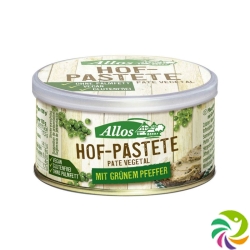 Allos Pastete Grüner Pfeffer Bio Dose 125g