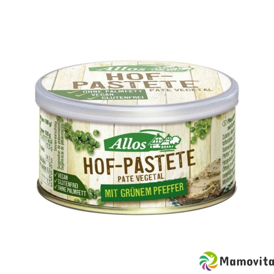 Allos Pastete Grüner Pfeffer Bio Dose 125g buy online