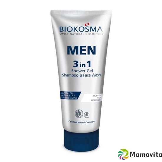 Biokosma Men 3in1 Shampoo & Showergel Tube 200m buy online