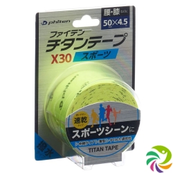 Phiten Aquatitan Tape X30 Sport 5cmx4.5m Elas Yellow