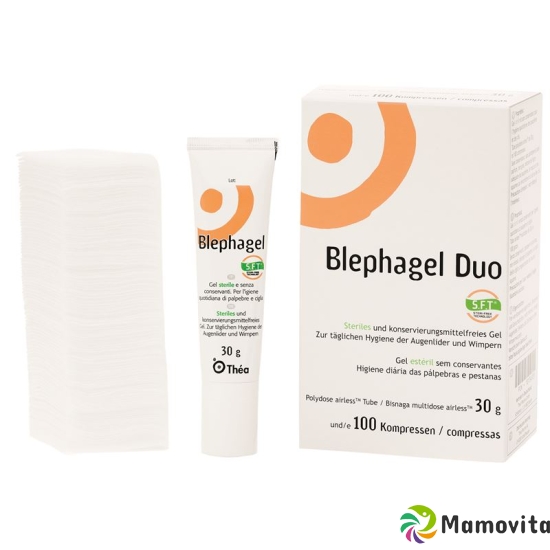 Blephagel Duo Gel 30g + 100 compresses buy online