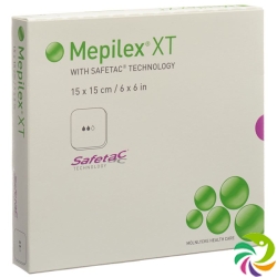 Mepilex Safetac XT Schaumverband 15x15cm 5 Stück