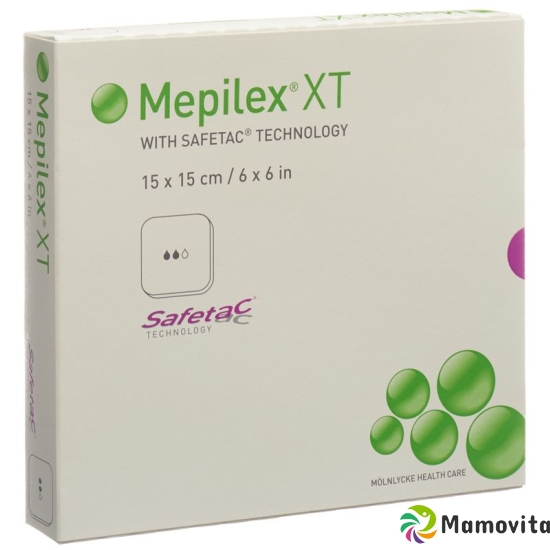 Mepilex Safetac XT Schaumverband 15x15cm 5 Stück buy online